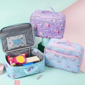 Unicorn Lunch Bag Thermal Insulated Tote Cooler Bento Pouch Container