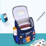Kids Orthopedic School Backpack Zoo Story Printing Grades 1-3