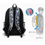Children Printing School Backpack Large-Capacity Orthopedic Schoolbag