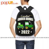 Big Brother Boys Tractor Backpack Large Capacity Gym Tote Bag