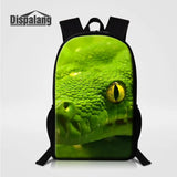Lizard Snake School Bag 16 Inch Schoolbag for Boys Girls Men Women