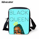 African American Art Girls Pattern Schoolbags Mini Crossbody Book Bag