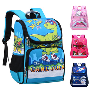 3D Animal Dinosaur Kids School Backpack Boys Girls Space Satchel Mochila Escolar