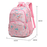 Girls Waterproof School Backpack Cartoon Rabbit Print Kids Book Bag Mochila