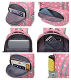 Cartoon Bear Paw Print Waterproof School Backpack for Girls
