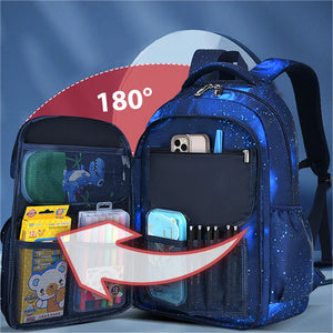 Kids Orthopedic School Backpack Girls Boys Waterproof Book Bag