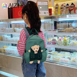 Cartoon Bear Nylon Kids Backpack for 3-8 Years Old