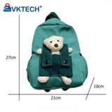 Cartoon Bear Nylon Toddler Kids Backpack for Boys Girls