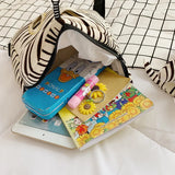 Kids Cartoon Print Plush Backpack for Boys and Girls