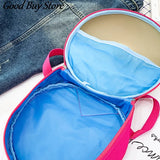 Donuts Shape School Bag for Kids, PU Leather Backpack, Cute Satchel