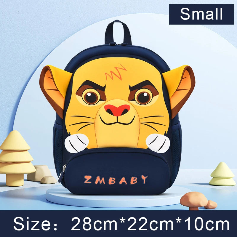 3D Cartoon Animal Lion Baby Backpack Kindergarten Schoolbag Kids Backpack