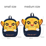 3D Cartoon Animal Lion Baby Backpack Kindergarten Schoolbag Kids Backpack