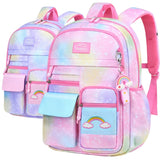 Girls Primary School Backpack Anti-Theft Rainbow Series Schoolbags