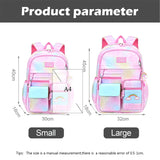 Girls Primary School Backpack Anti-Theft Rainbow Series Schoolbags