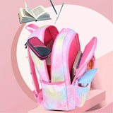 Girls Primary School Backpack Anti-Theft Rainbow Series Schoolbags