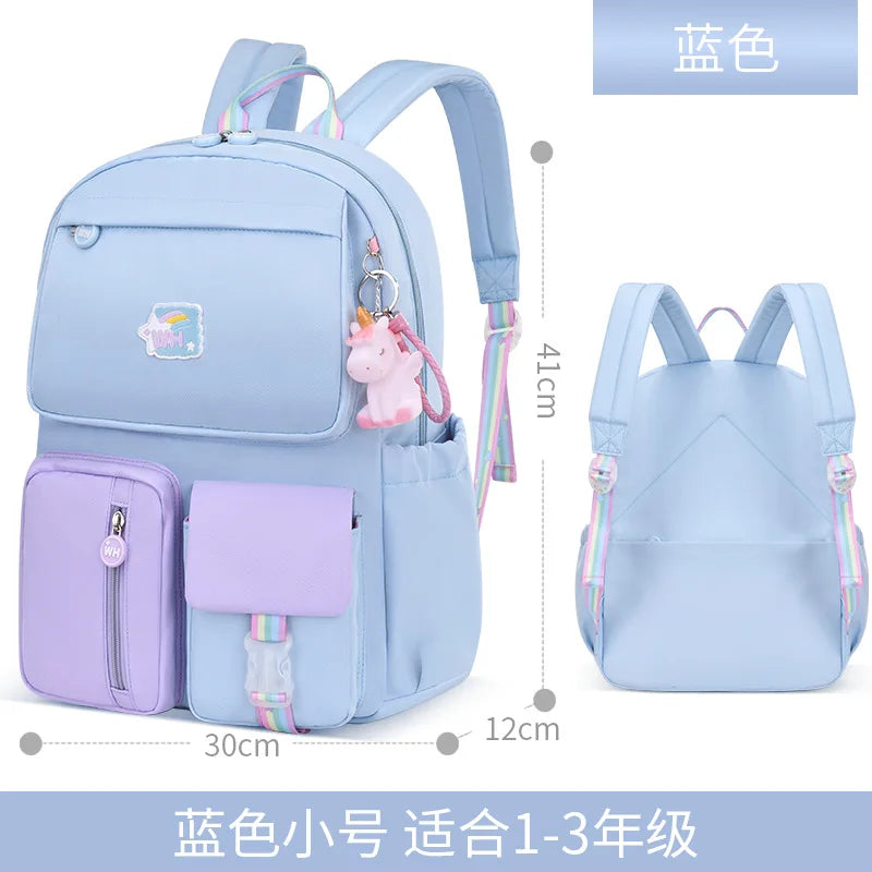 Girls Princess Orthopedic School Backpack Kids Satchel