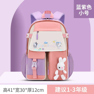 Girls Primary Orthopedic School Backpack Waterproof Kids Book Bag