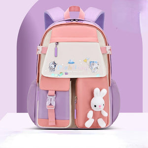 Girls Primary Orthopedic School Backpack Waterproof Kids Book Bag