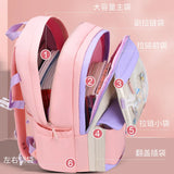 Girls Primary Orthopedic School Backpack Waterproof Kids Book Bag