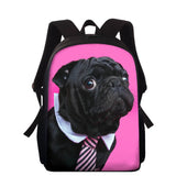 Girls Orthopedic Backpack Kids Pink Dog Backpacks Schoolbags
