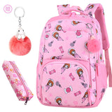 Girls Princess Backpacks Orthopedics SchoolBags Kids Waterproof