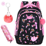 Girls Princess Backpacks Orthopedics SchoolBags Kids Waterproof