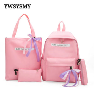 Canvas Travel School Bags for Teenage Girls Lightweight Backpack