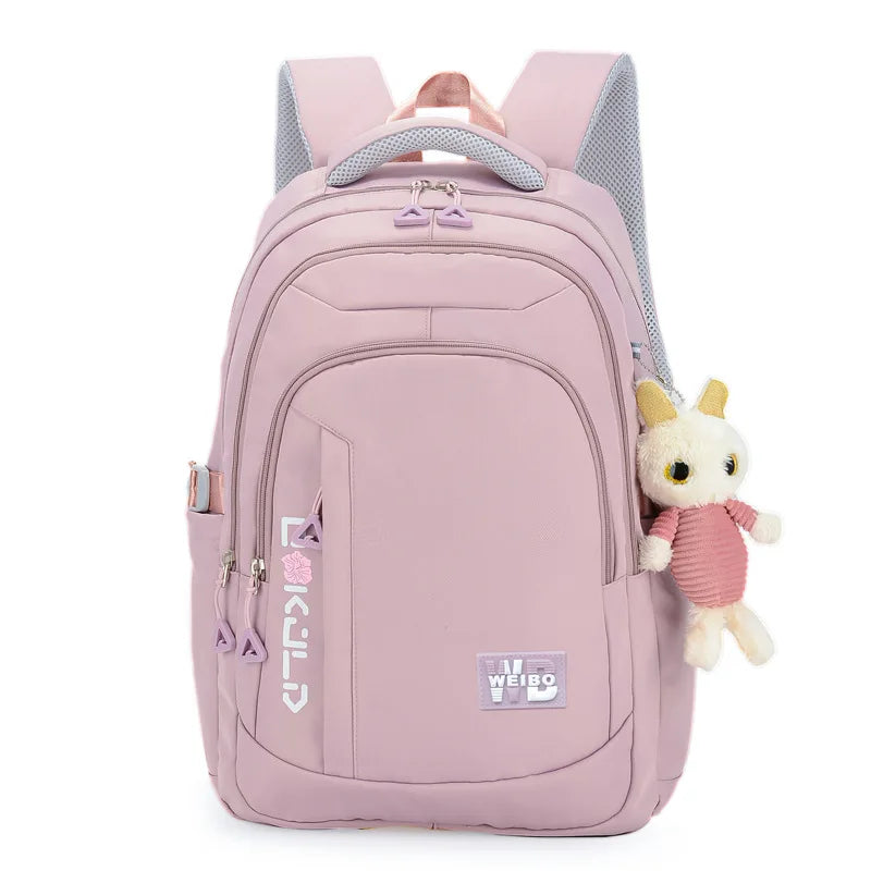 Girls Primary School Backpack Waterproof Kids Satchel Mochila