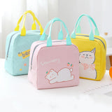 Kids Thermal Insulated Lunch Box Portable Cooler Bag Bento Pouch