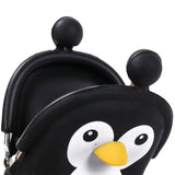 Kids Penguin Coin Purse Wallet Blue/Black/Pink
