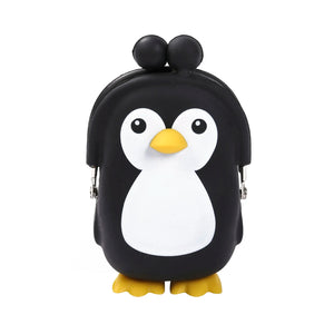 Kids Penguin Coin Purse Wallet Blue/Black/Pink