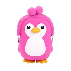 Kids Penguin Coin Purse Wallet Blue/Black/Pink