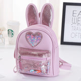 Kids Girl Leather Mini Backpack Purse School Bags