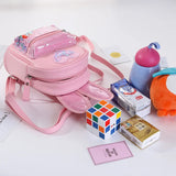 Kids Girl Leather Mini Backpack Purse School Bags