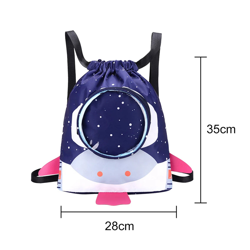 Kids Waterproof Swimming Backpack Adjustable Sports Dry Wet Schoolbag