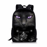 Gothic Cats Prints Children's Backpack School Bag
