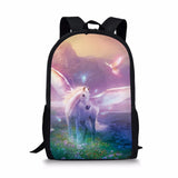 Unicorn Horses Pattern Toddler School Backpack