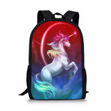 Unicorn Horses Pattern Toddler School Backpack