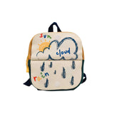 Kids Embroidered Print Backpack with Zipper Closure