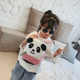 3D Panda School Bag Backpack for Girls