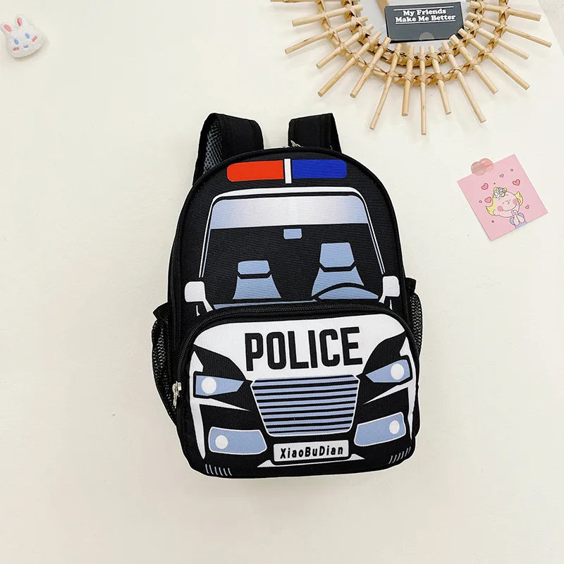 Kids School Backpack Car Cartoon Small Kindergarten Bookbag