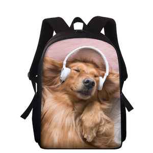 Kids Cartoon Dog Puppy Backpack For Girls Boys