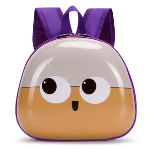 Kids Cartoon Eggshell Kindergarten Backpack Anti-lost Bag
