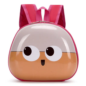 Kids Cartoon Eggshell Kindergarten Backpack Anti-lost Bag
