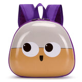 Kids Cartoon Eggshell Kindergarten Backpack Anti-lost Bag