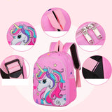 Unicorn Schoolbag Candy Kids Backpack Waterproof Bags