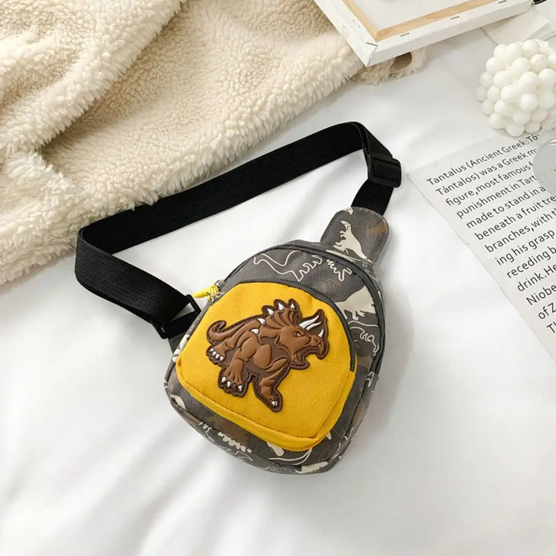 Kids Dinosaur Chest Bag Outdoor Casual Shoulder Bag