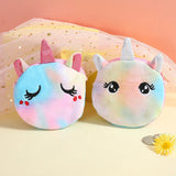 Child Colorblock Rainbow Mini Plush Bag Animal Shoulder Purse