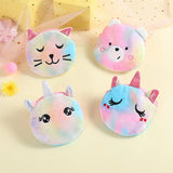 Child Colorblock Rainbow Mini Plush Bag Animal Shoulder Purse