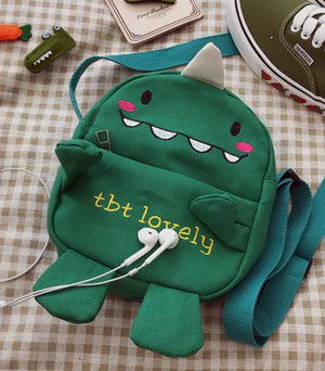 Fun Monster Green Small Satchel for Kids